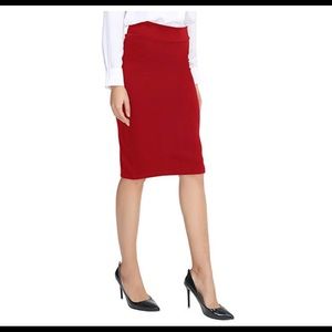 Red Pencil Skirt